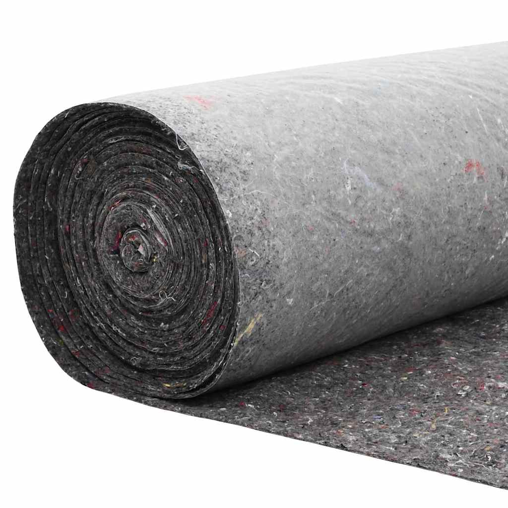 Teichvlies Grau 1 x 10 m Polyester und Baumwolle