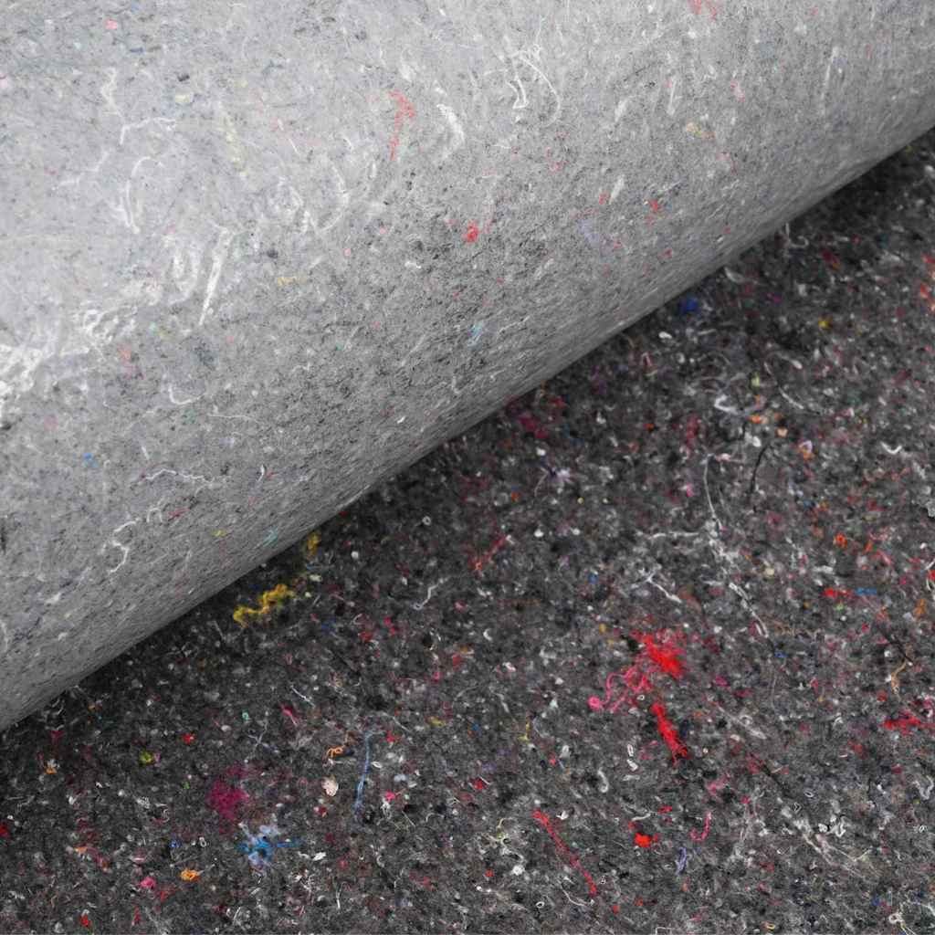 Teichvlies Grau 1 x 10 m Polyester und Baumwolle