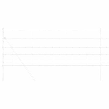 Feldzaun 25 x 0,8 m Verzinkter Stahl Silber