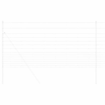 Feldzaun 50 x 1,2 m Verzinkter Stahl Silber
