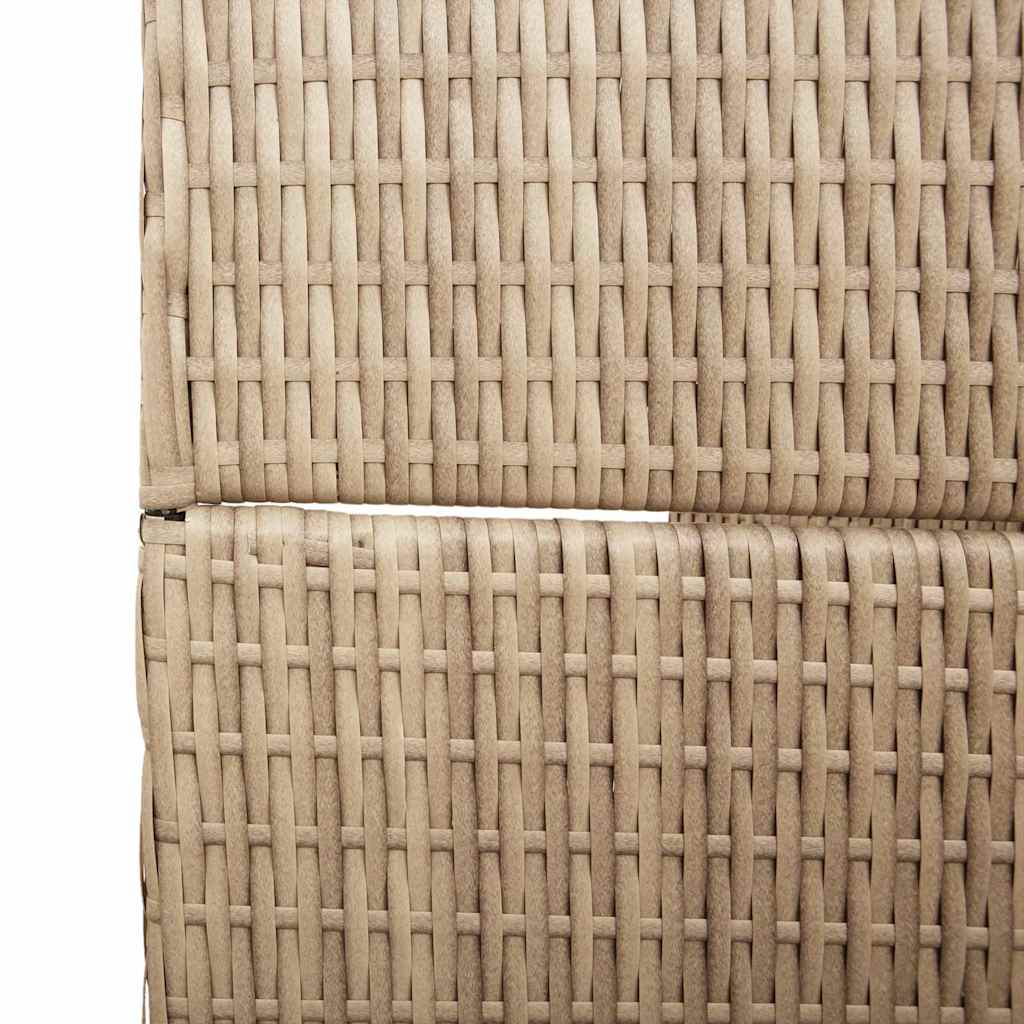 Raumteiler Beige 292 x 180 cm Poly-Rattan