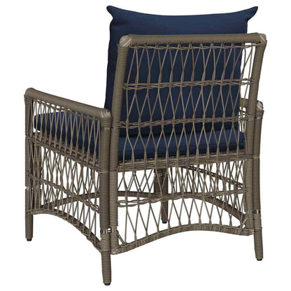 Gartenstuhl Grau Poly-Rattan
