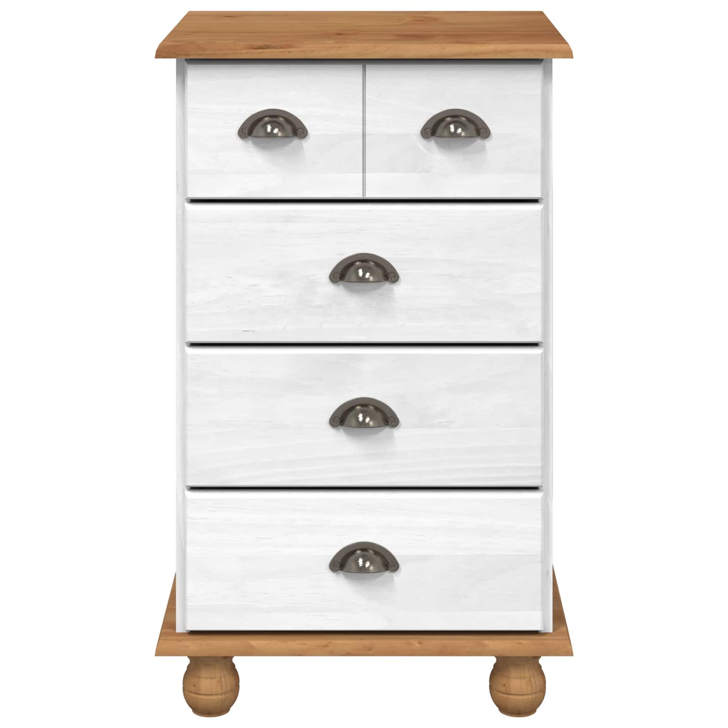 Schubladenkommode 5-Schublade ASKIM Weiß 48,5 x 40 x 79 cm