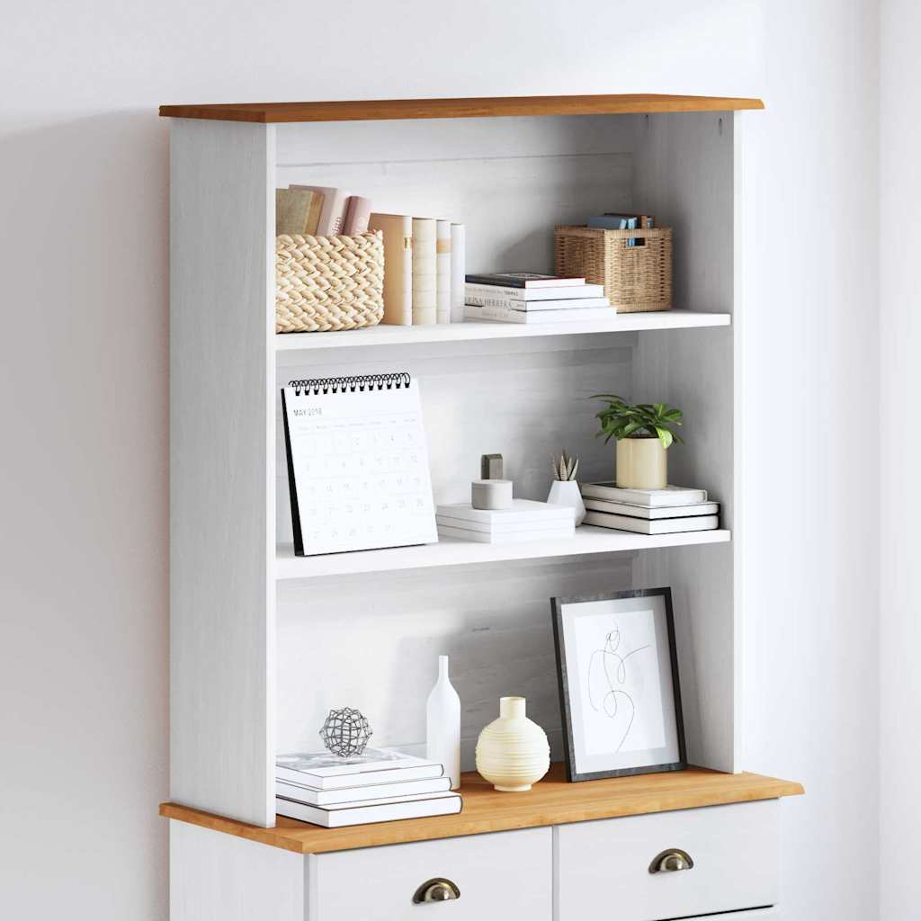 Hutch ASKIM 91 x 30 x 104 cm Massives Kiefernholz