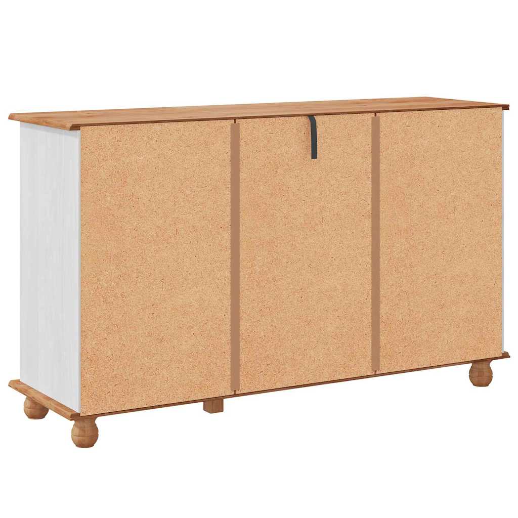 Sideboard ASKIM 133,5 x 40 x 79 cm Massivholz Kiefer