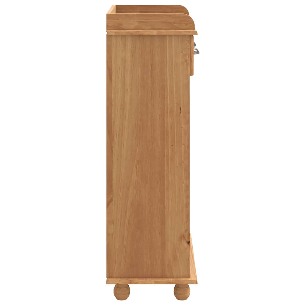 Weinschrank Braun 57 x 37 x 114 cm Massivholz Kiefer