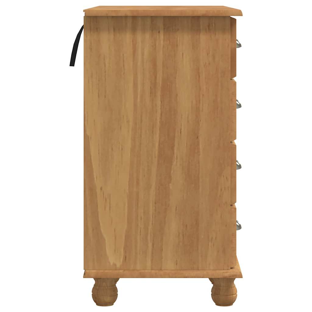 Schreibtisch ASKIM Braun 95 x 40 x 75 cm Massives Kiefernholz
