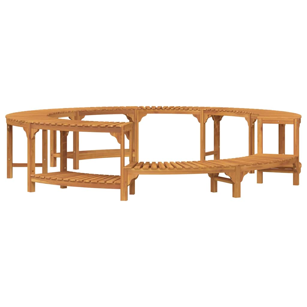Whirlpool-Umrandung Braun Ø275 x 55,5 cm Massivholz Akazie