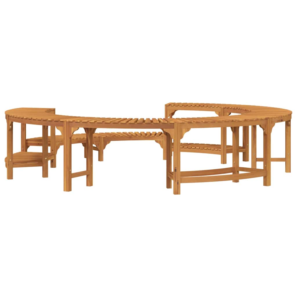 Whirlpool-Umrandung Braun Ø275 x 55,5 cm Massivholz Akazie