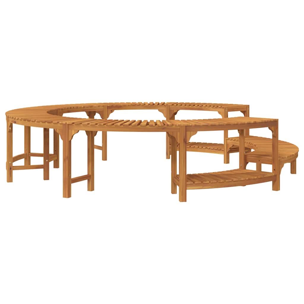 Whirlpool-Umrandung Braun Ø275 x 55,5 cm Massivholz Akazie