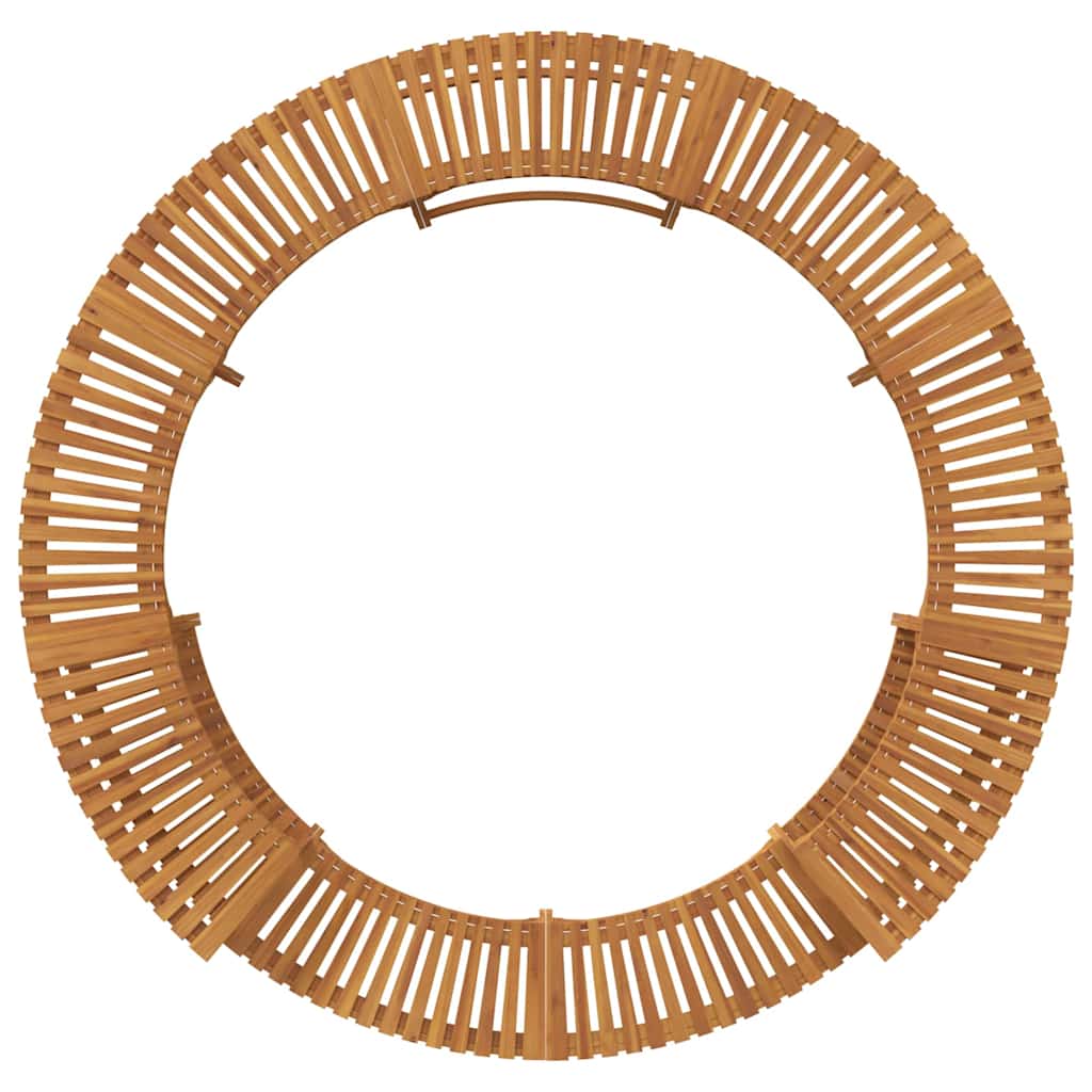 Whirlpool-Umrandung Braun Ø275 x 55,5 cm Massivholz Akazie