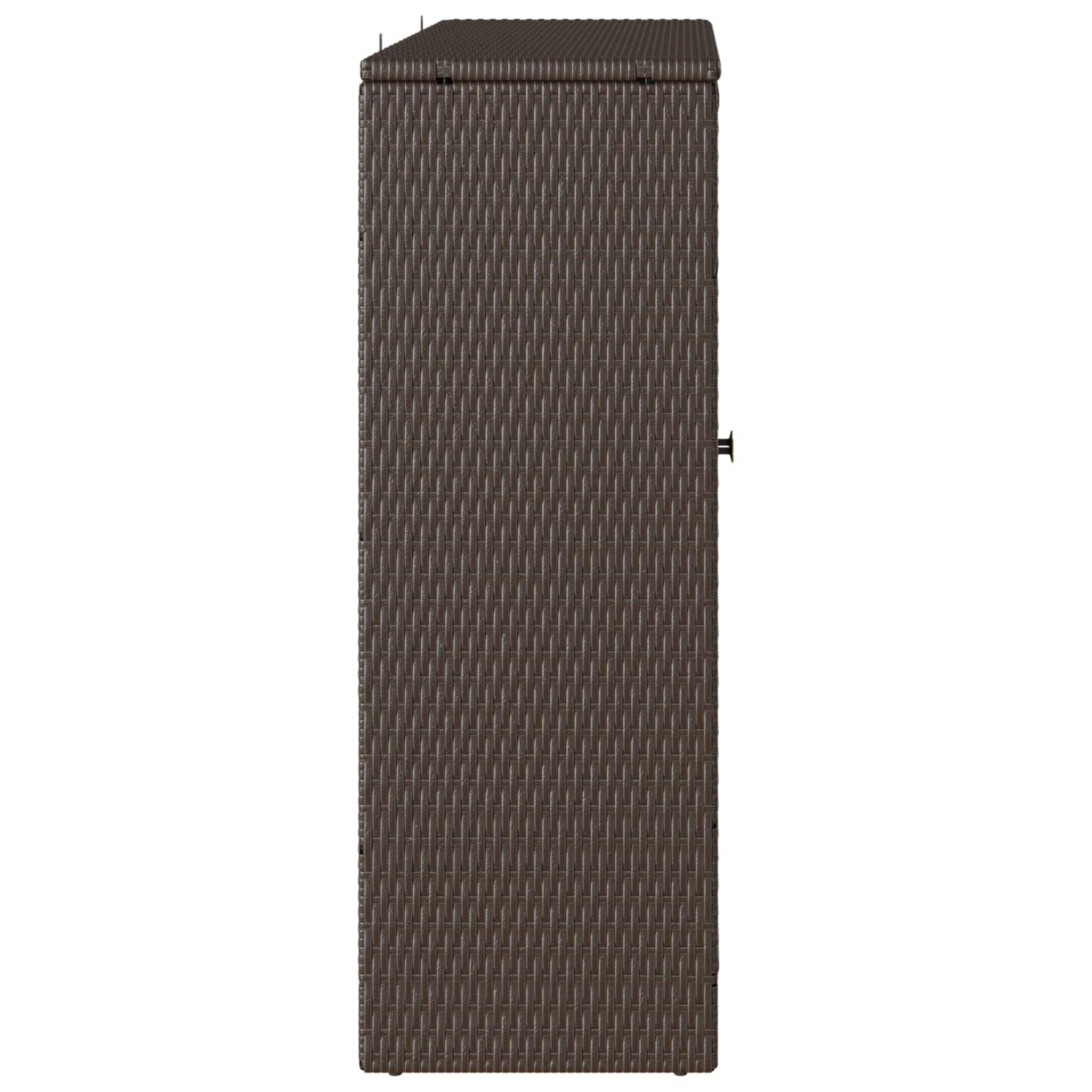 Aufbewahrungsschrank mit Regal Braun 100 x 36 x 102 cm Rattan