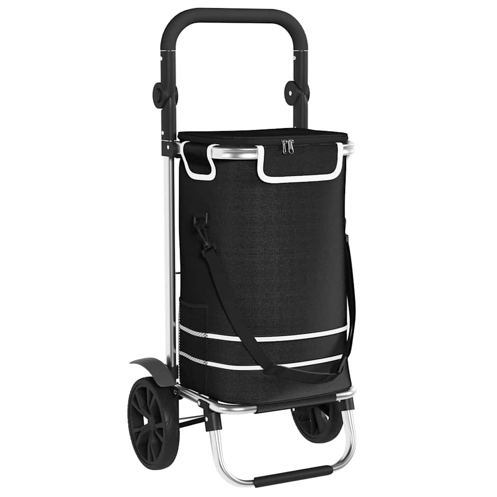 Einkaufswagen Schwarz 36,5 x 46,5 x 100,5 cm Oxford-stoff