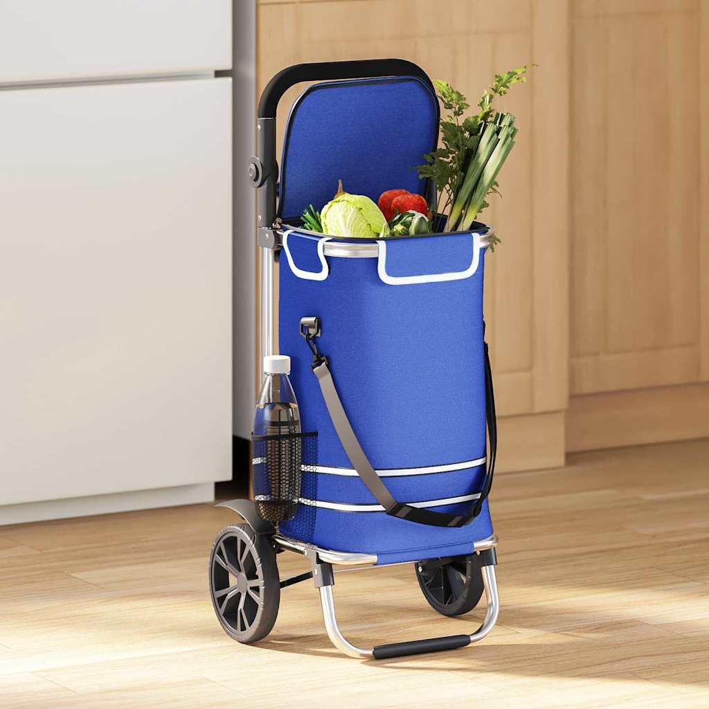 Einkaufswagen Blau 36,5 x 46,5 x 100,5 cm Oxford-stoff
