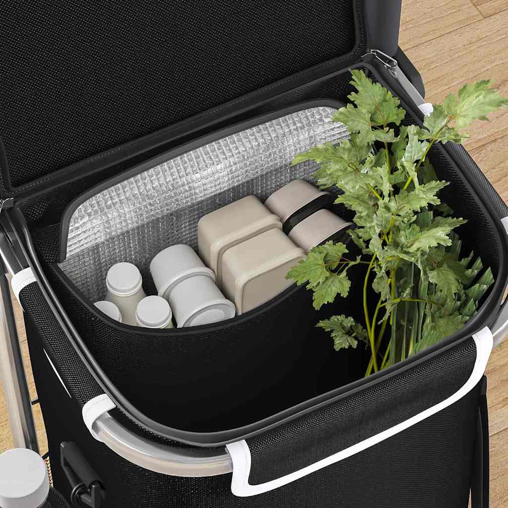 Einkaufswagen Schwarz 47 x 39 x 100,5 cm Oxford-stoff