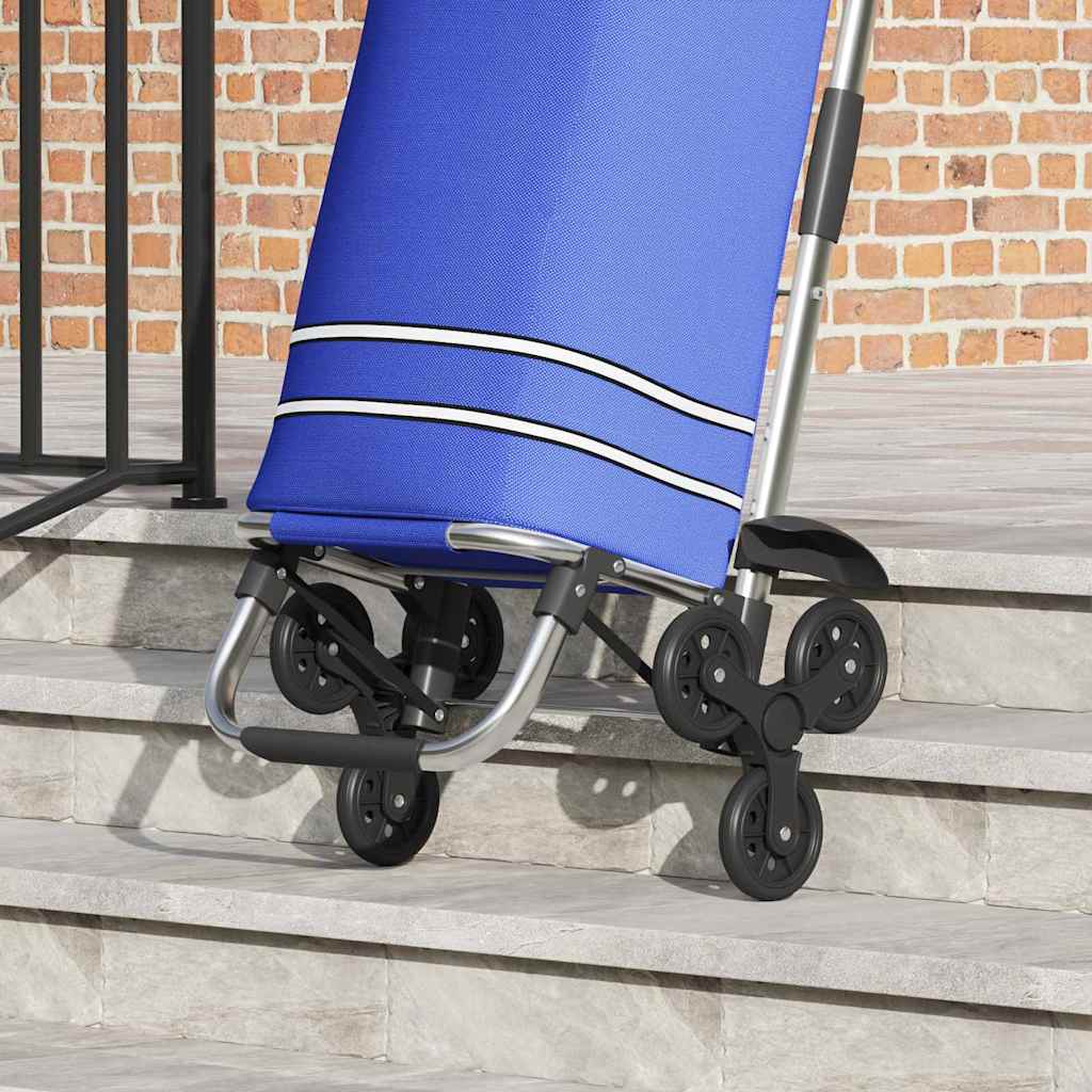 Einkaufswagen 1 Blau 47 x 39 x 100,5 cm Oxford-Stoff