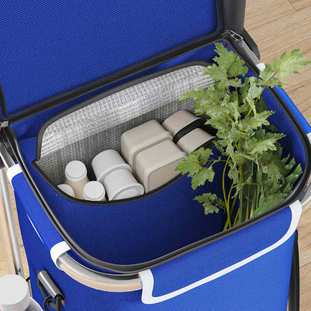 Einkaufswagen 1 Blau 47 x 39 x 100,5 cm Oxford-Stoff