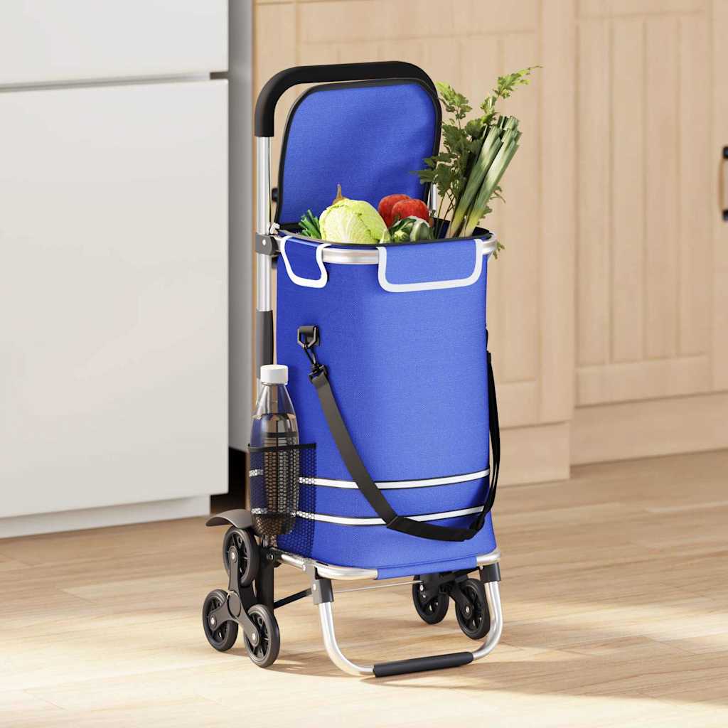 Einkaufswagen 1 Blau 47 x 39 x 100,5 cm Oxford-Stoff