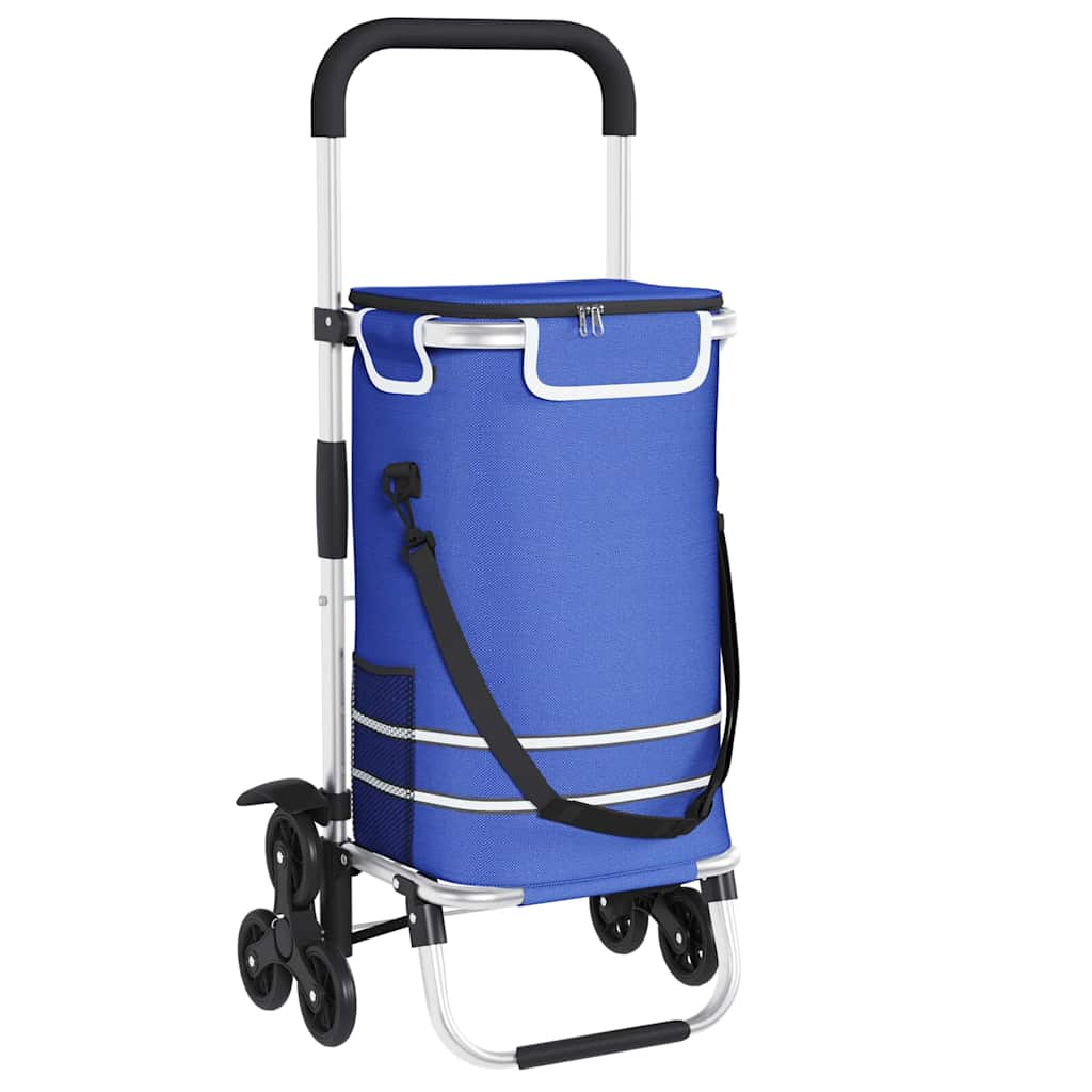 Einkaufswagen 1 Blau 47 x 39 x 100,5 cm Oxford-Stoff