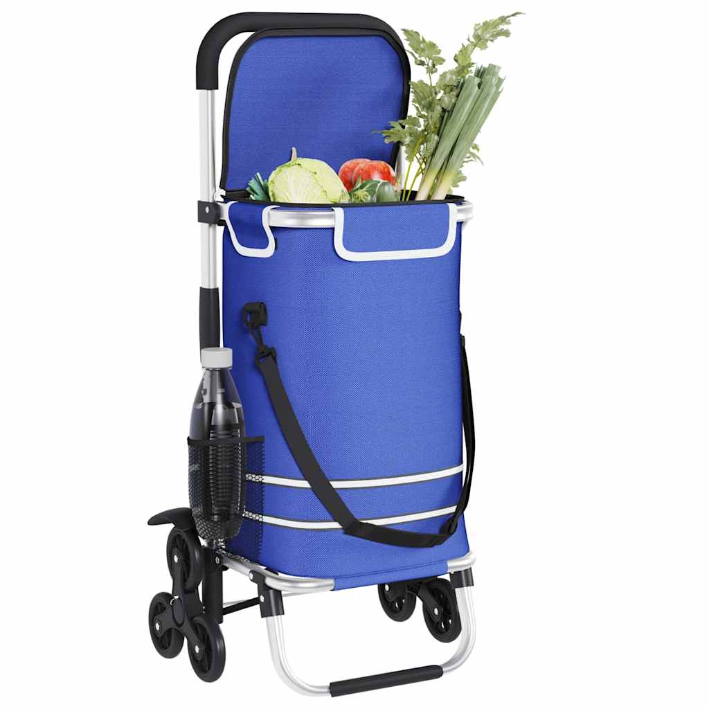 Einkaufswagen 1 Blau 47 x 39 x 100,5 cm Oxford-Stoff