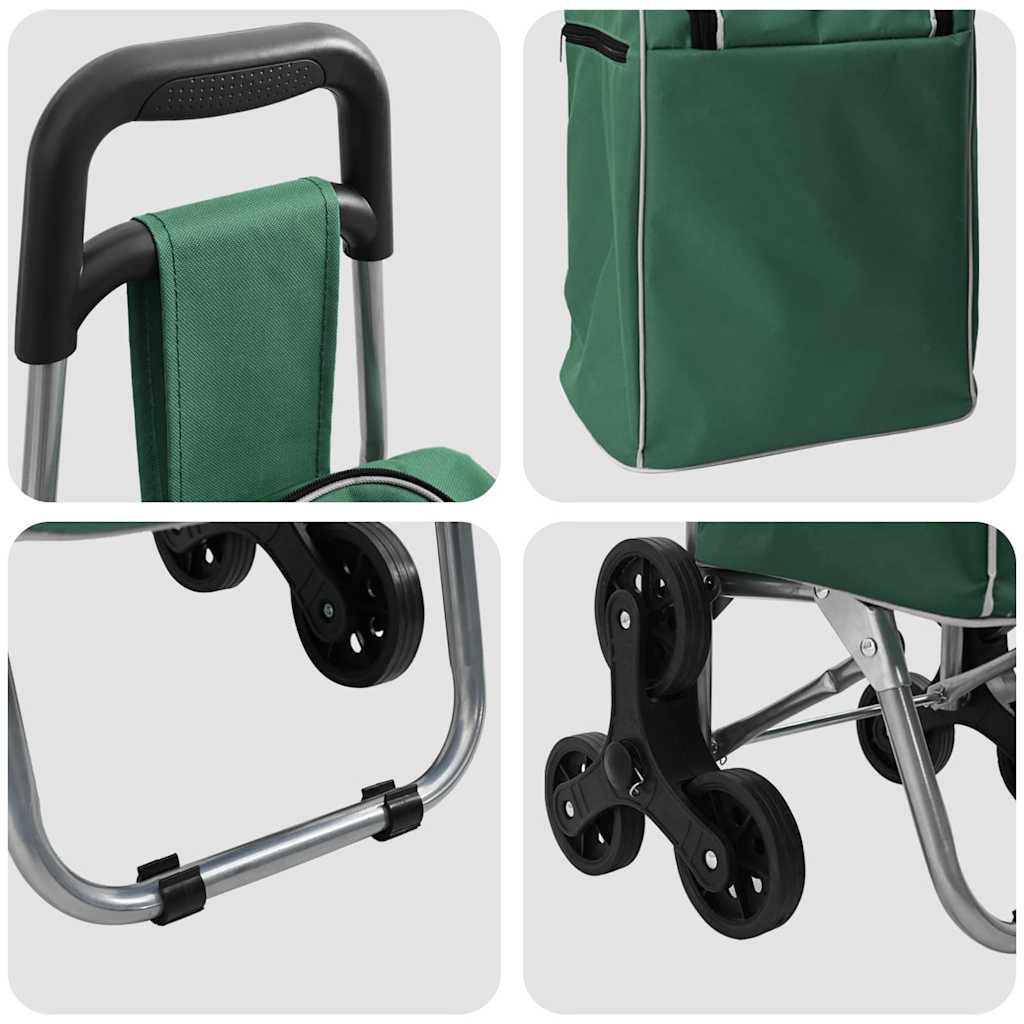 Einkaufswagen Grün 39,5 x 33 x 93 cm Oxford-stoff