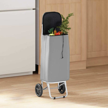 Einkaufswagen Grau 35 x 28 x 92 cm Oxford-stoff