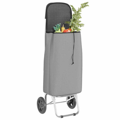 Einkaufswagen Grau 35 x 28 x 92 cm Oxford-stoff