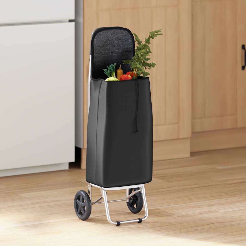 Einkaufswagen Schwarz 35 x 28 x 92 cm Oxford-stoff