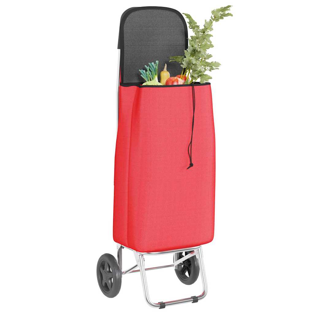 Einkaufswagen Rot 35 x 28 x 92 cm Oxford-stoff