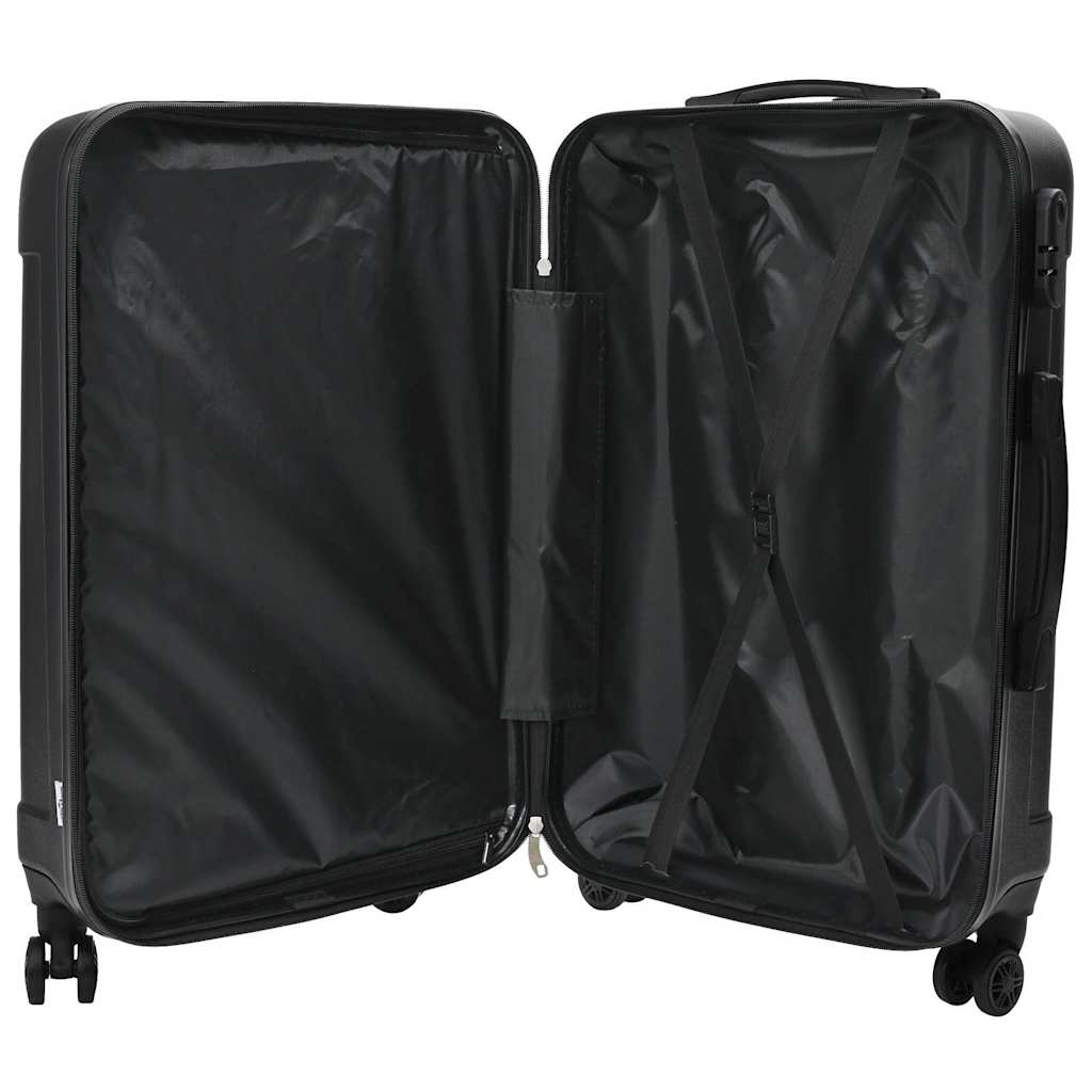 Koffer 3 stk. Schwarz 50 x 31 x 78 cm ABS Kunststoff
