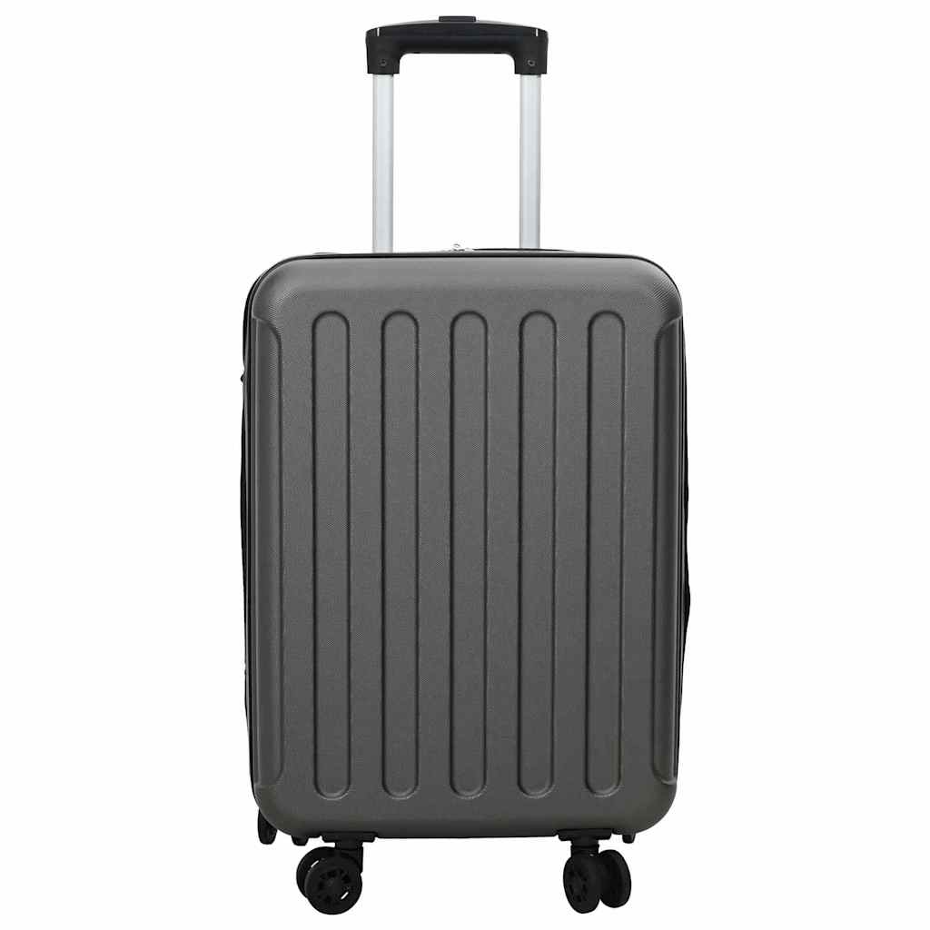 Koffer mit Schloss Dunkelgrau 34 x 23 x 55,5 cm ABS Kunststoff