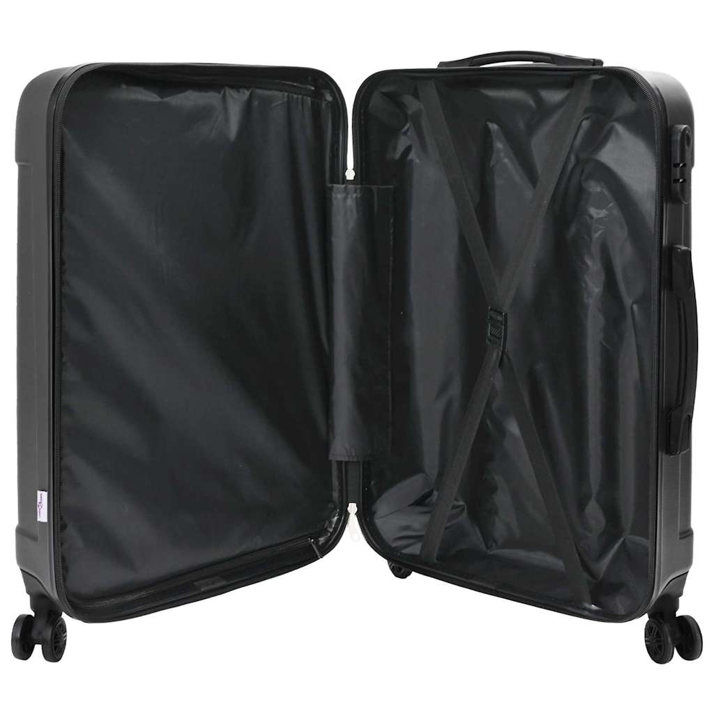 Koffer 3 stk. Dunkelgrau 50 x 31 x 78 cm ABS Kunststoff