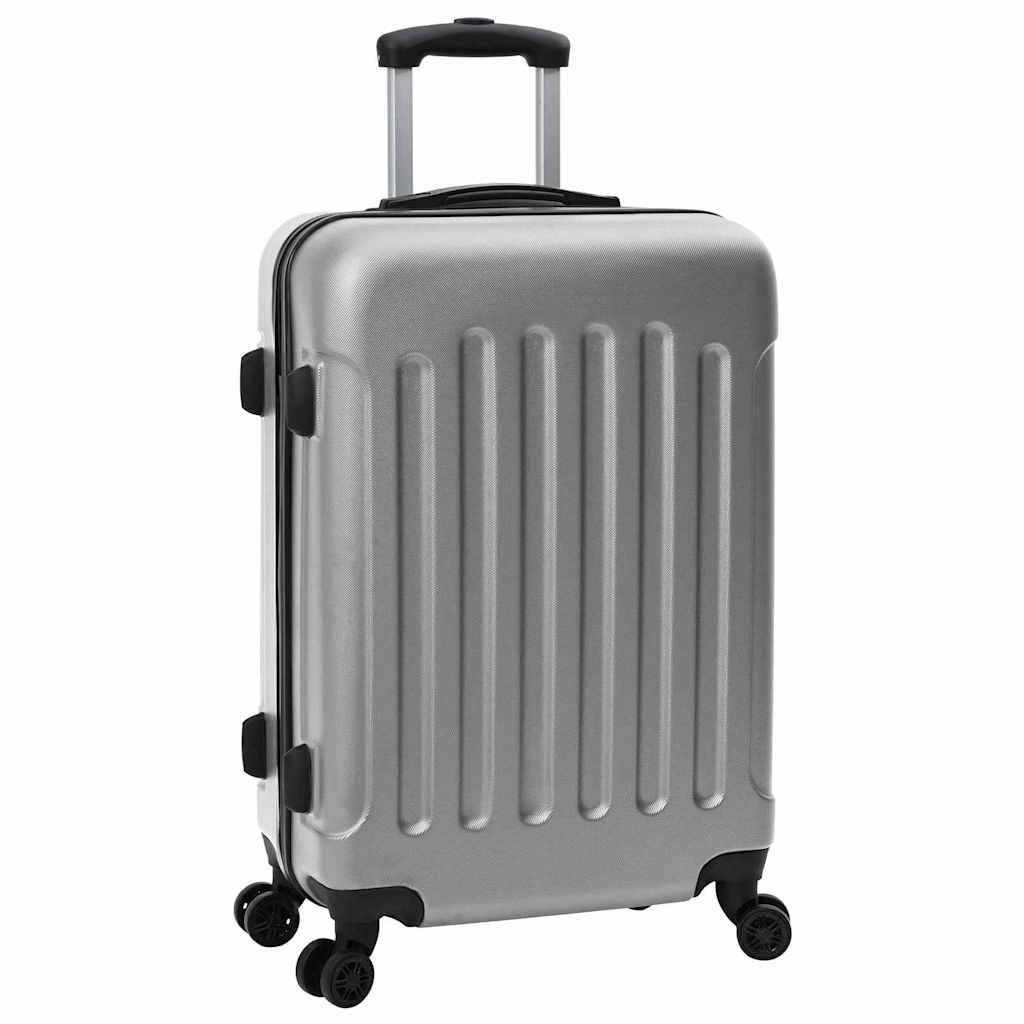 Koffer mit Schloss 3 stk. Silber 50 x 31 x 78 cm ABS Kunststoff
