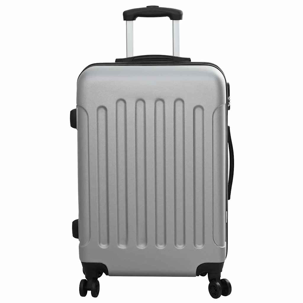 Koffer mit Schloss 3 stk. Silber 50 x 31 x 78 cm ABS Kunststoff