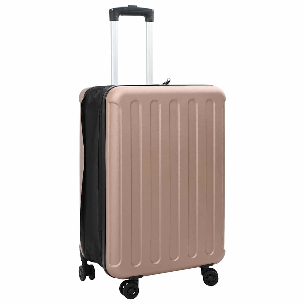 Koffer mit Schloss Roségold 43 x 27 x 66 cm ABS Kunststoff