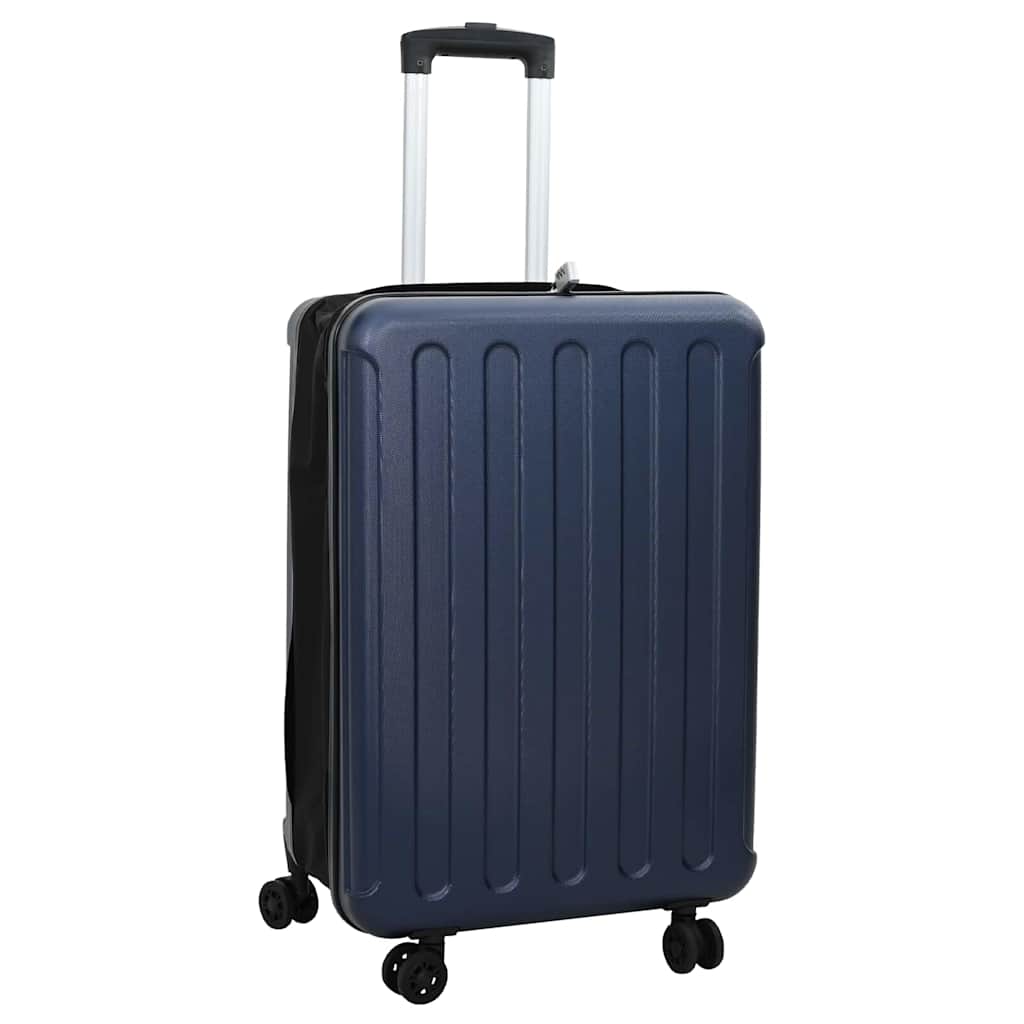 Koffer mit Schloss Dunkelblau 43 x 27 x 66 cm ABS Kunststoff
