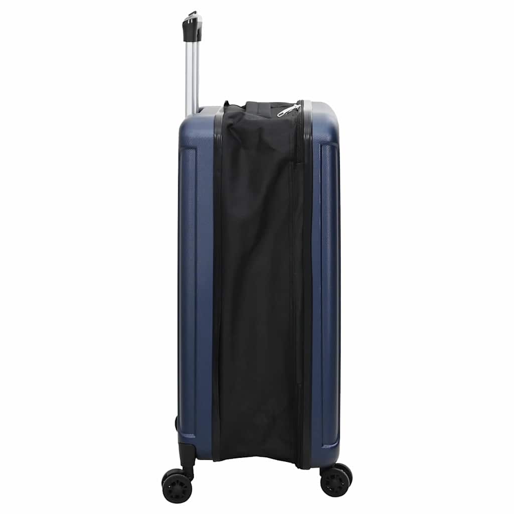 Koffer mit Schloss Dunkelblau 43 x 27 x 66 cm ABS Kunststoff