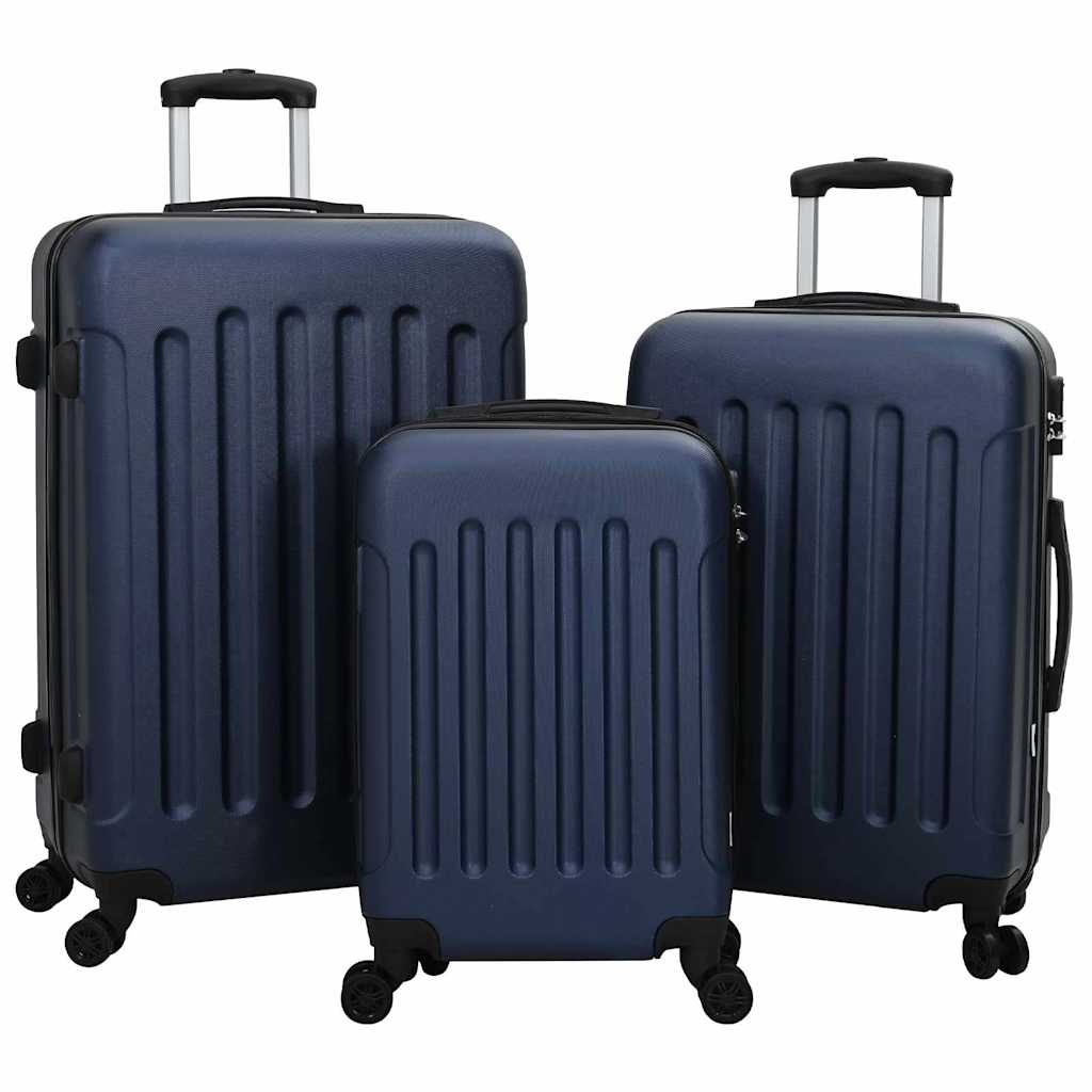 Koffer 3 stk. Dunkelblau 50 x 31 x 78 cm ABS Kunststoff