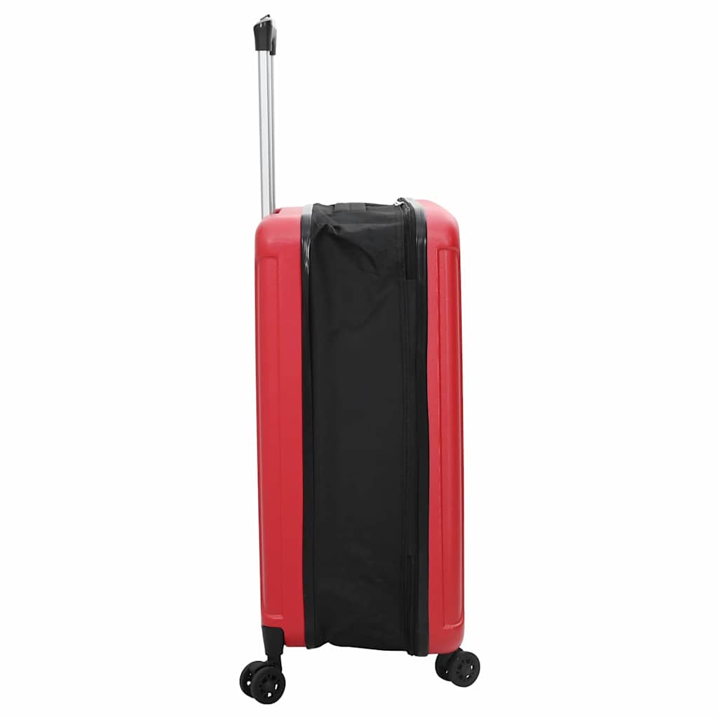 Koffer mit Schloss Rot 34 x 23 x 55,5 cm ABS Kunststoff