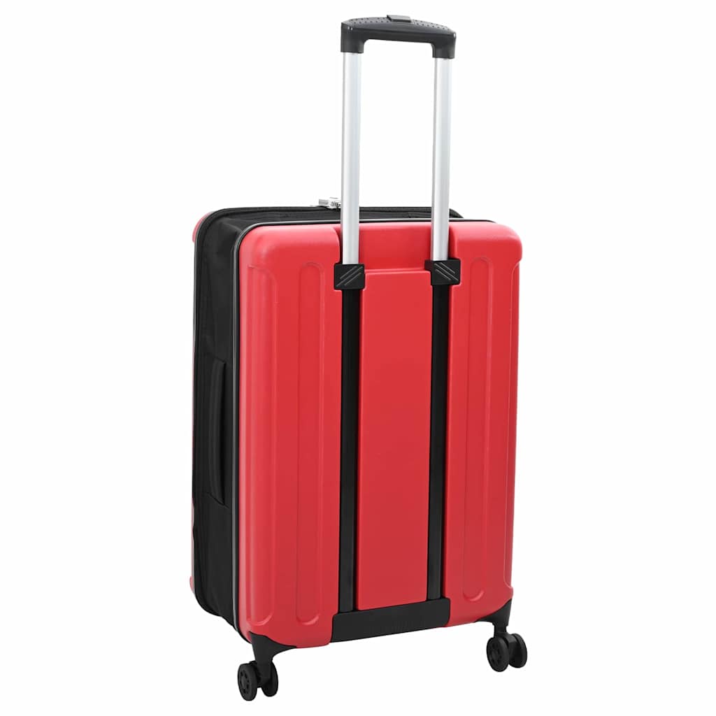 Koffer mit Schloss Rot 43 x 27 x 66 cm ABS Kunststoff