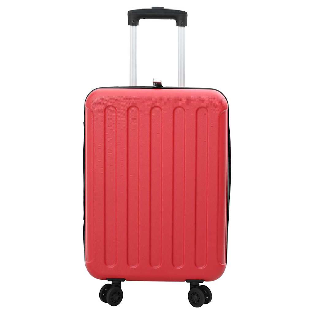 Koffer mit Schloss Rot 43 x 27 x 66 cm ABS Kunststoff