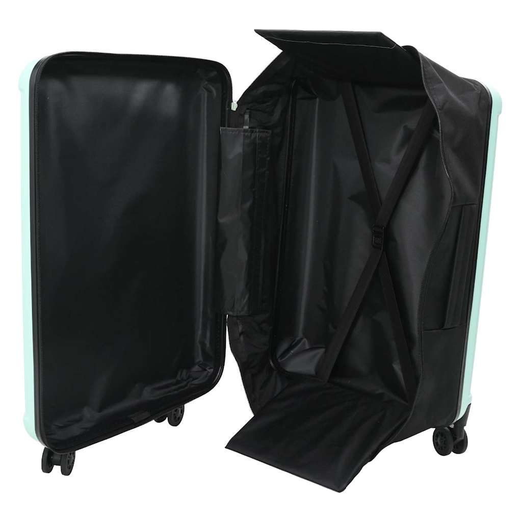 Koffer mit Schloss Mintgrün 43 x 27 x 66 cm ABS Kunststoff
