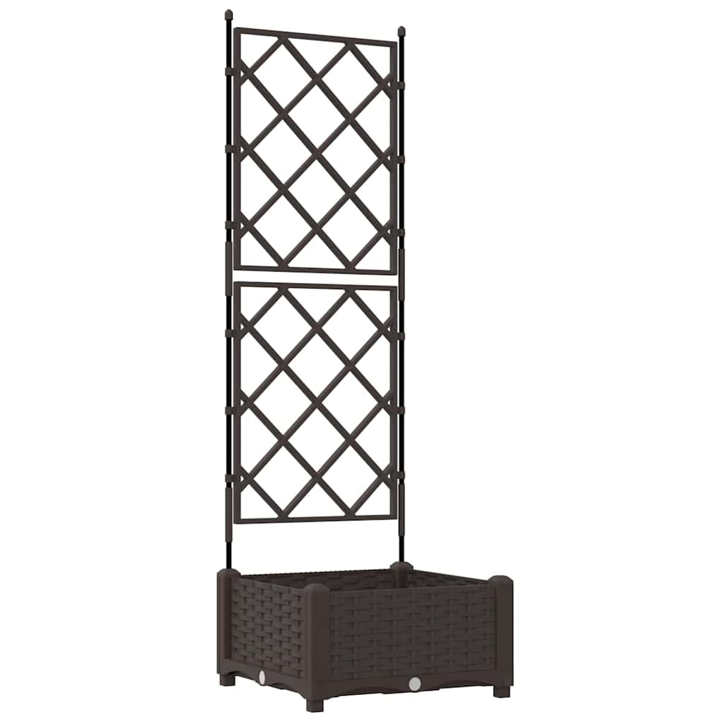 Garten-Pflanzgefäß Braun 40 x 40 x 125,5 cm PP