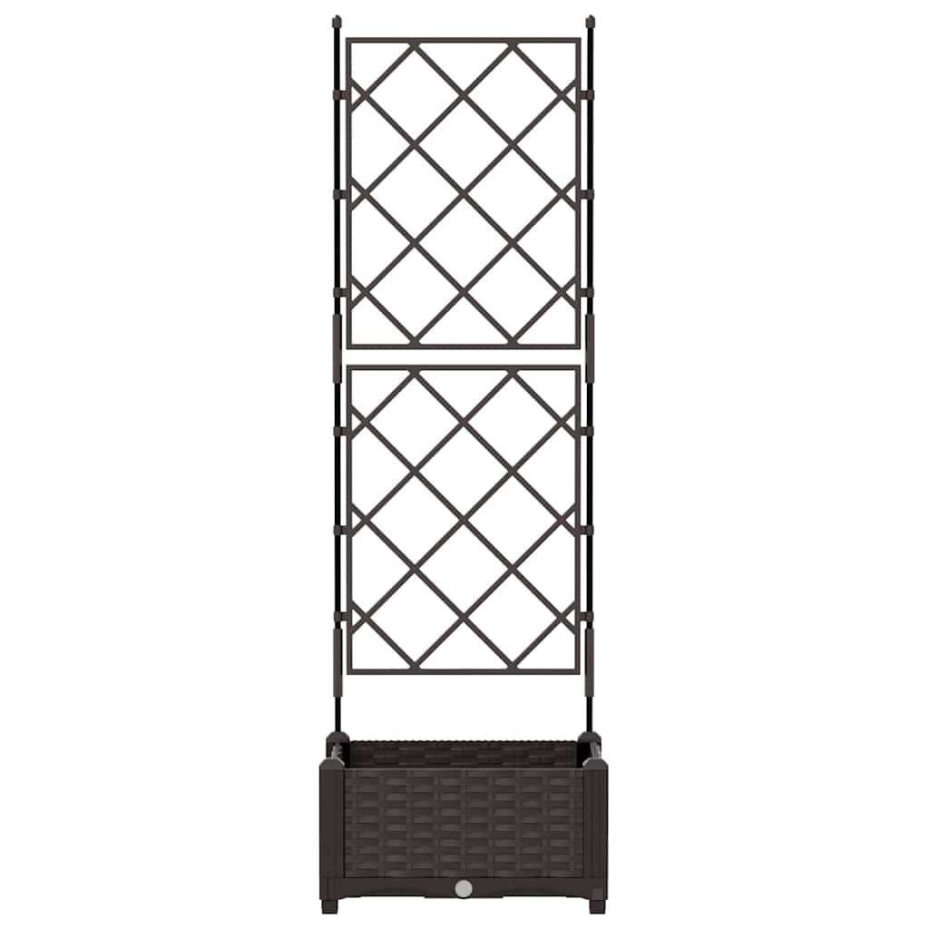 Garten-Pflanzgefäß Braun 40 x 40 x 125,5 cm PP