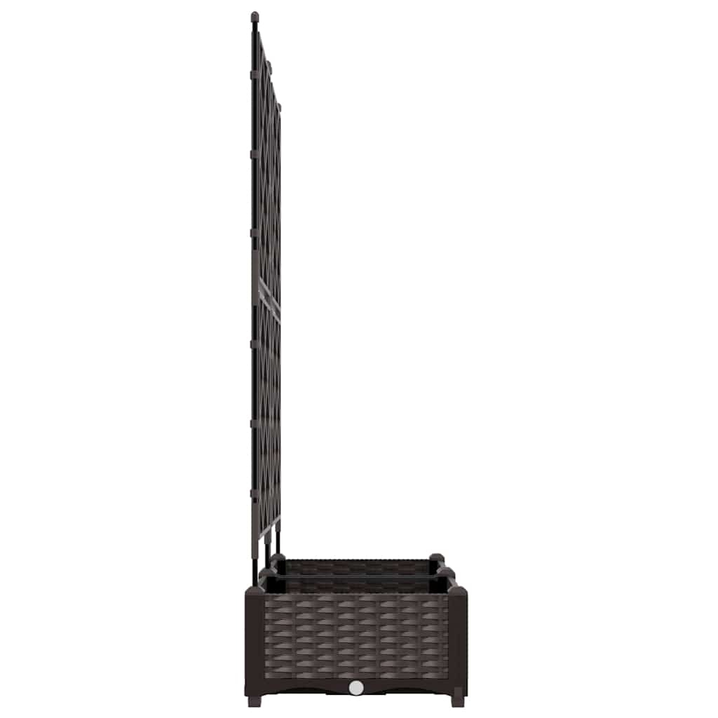 Garten-Pflanzgefäß 2 Stk. Braun 80 x 40 x 125,5 cm PP