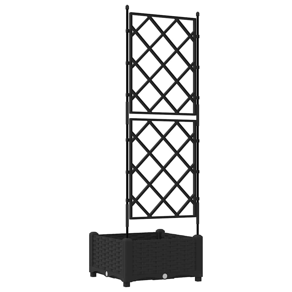 Garten-Pflanzgefäß Schwarz 40 x 40 x 125,5 cm PP