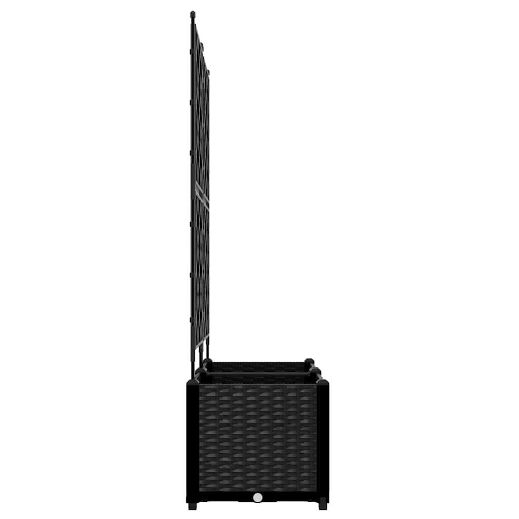 Garten-Pflanzgefäß 2 Stk. Schwarz 80 x 40 x 143 cm PP