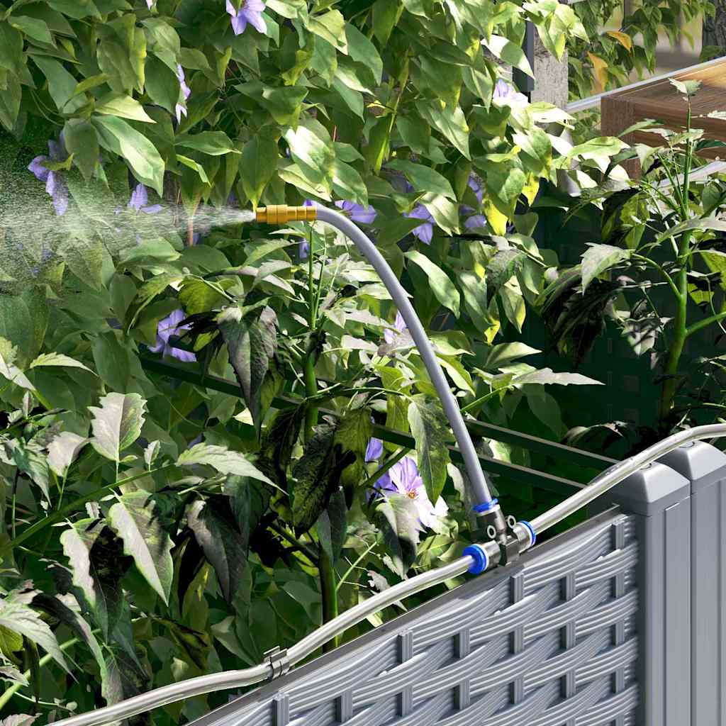 Garten-Pflanzgefäß 2 Stk. Hellgrau 80 x 40 x 142 cm PP