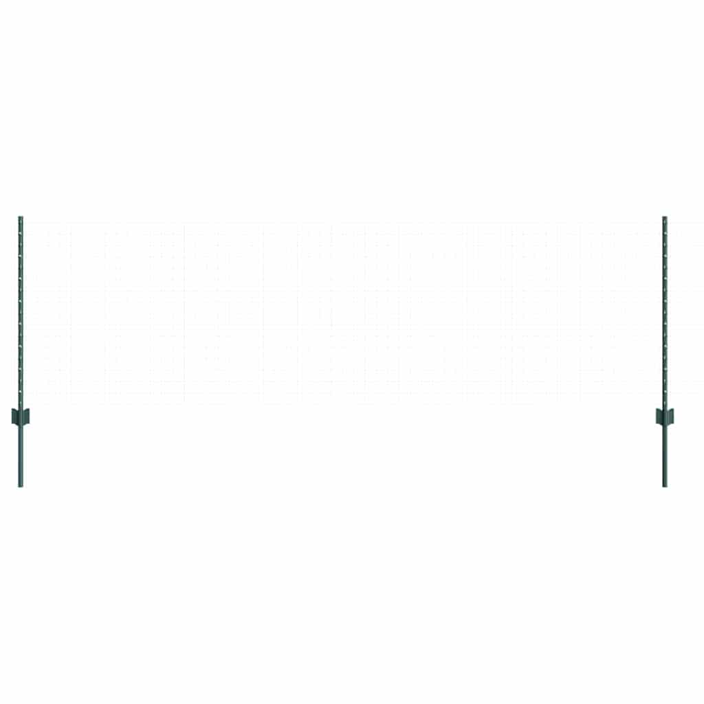 Eingebetteter Zaunpfosten 5 stk. Grün 120 cm