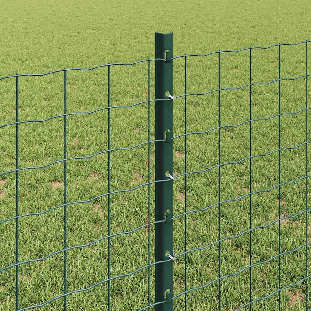 Eingebetteter Zaunpfosten 11 stk. Grün 120 cm